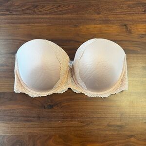 Victoria’s Secret Dream Angels Lace Trim Strapless Bra
